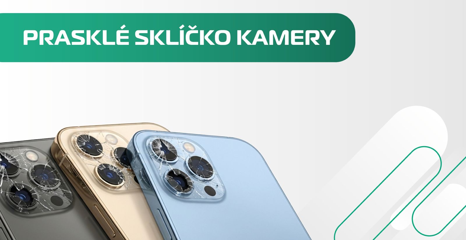 Výměna sklíčka kamery, oprava fotoaparátu